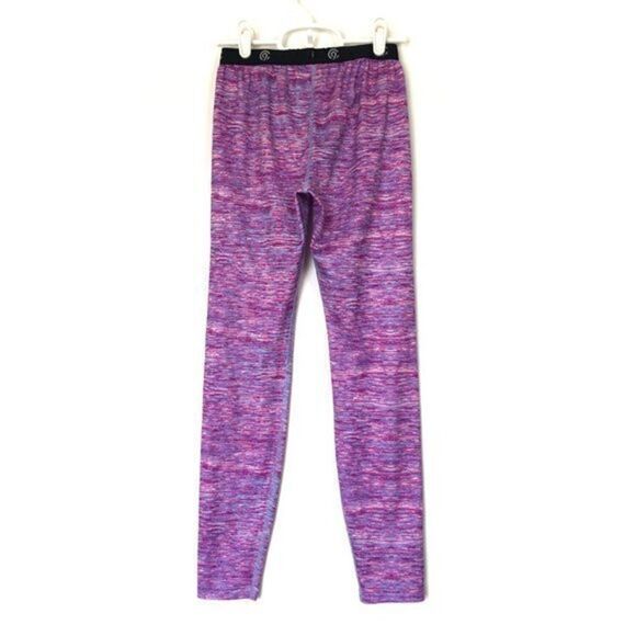 C9 Champion Gym Pants Girls Size L Purple Pink Multicolor 21x26 9in High Rise - Picture 2 of 7